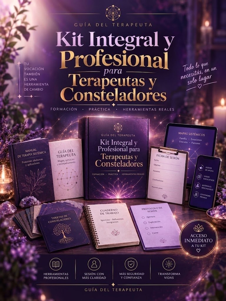 Kit Integral y Profesional para Terapeutas y Consteladores: La Guía del Terapeuta